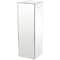 Silver Wood Mirrored Pedestal Table 10" x 10" x 30"